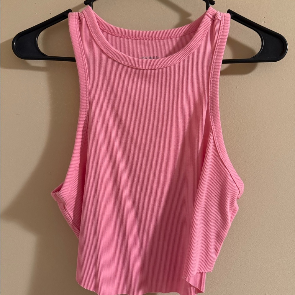 Wild Fable Pink Crop Tank Top